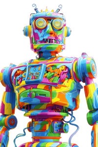 Steampunk Robot V7 Vinyl Car Decal Sticker – Waterproof & UV-Resistant 