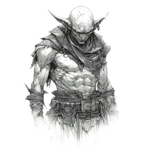 Goblin Thief Sketch Vinyl Car Decal Sticker – Waterproof & UV-Resistant 