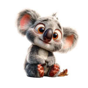 Baby Koala Pixar Vinyl Car Decal Sticker – Waterproof & UV-Resistant Baby Koala Pixar Vinyl Car Decal Sticker – Waterproof & UV-Resistant
