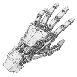 Cybernetic Hand Vinyl Car Decal Sticker – Waterproof & UV-Resistant Cybernetic Hand Vinyl Car Decal Sticker – Waterproof & UV-Resistant