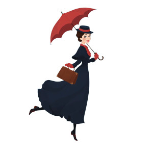 Mary Poppins Vinyl Car Decal Sticker – Waterproof & UV-Resistant Mary Poppins Vinyl Car Decal Sticker – Waterproof & UV-Resistant