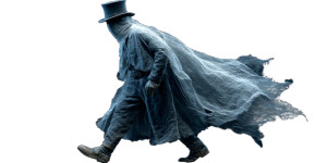 Ghost Railwayman Vinyl Car Decal Sticker – Waterproof & UV-Resistant 