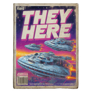 Alien Action Scene Vinyl Car Decal Sticker – Waterproof & UV-Resistant 