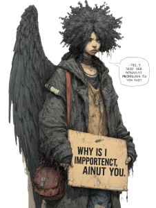 Black Angel V4 Vinyl Car Decal Sticker – Waterproof & UV-Resistant 