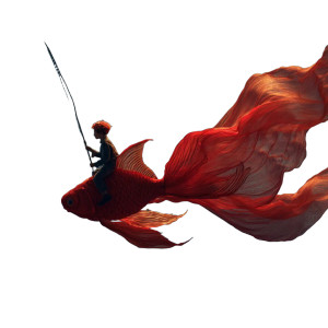 Boy On Carp Vinyl Car Decal Sticker – Waterproof & UV-Resistant 