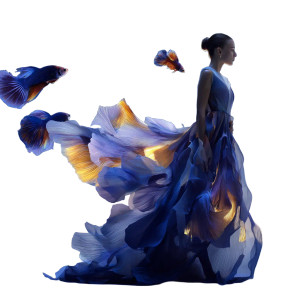 Betta Fish Gown Vinyl Car Decal Sticker – Waterproof & UV-Resistant Betta Fish Gown Vinyl Car Decal Sticker – Waterproof & UV-Resistant
