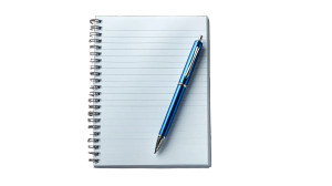 Notebook And Pen Vinyl Car Decal Sticker – Waterproof & UV-Resistant 