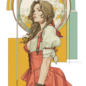 Aerith Praying Vinyl Car Decal Sticker – Waterproof & UV-Resistant Aerith Praying Vinyl Car Decal Sticker – Waterproof & UV-Resistant