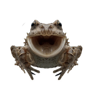 Open-Mouthed Frog Vinyl Car Decal Sticker – Waterproof & UV-Resistant 