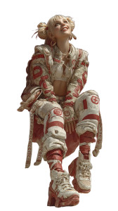 Twiggy In Rafflesia Vinyl Car Decal Sticker – Waterproof & UV-Resistant 