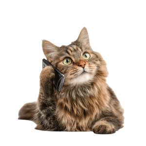 Talking Cat V2 Vinyl Car Decal Sticker – Waterproof & UV-Resistant 