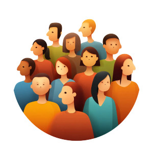 People Icon Vinyl Car Decal Sticker – Waterproof & UV-Resistant 