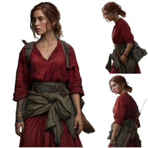 Ellie Williams V2 Vinyl Car Decal Sticker – Waterproof & UV-Resistant 