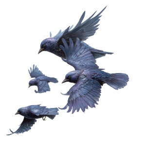 Starlings Swarm Vinyl Car Decal Sticker – Waterproof & UV-Resistant 