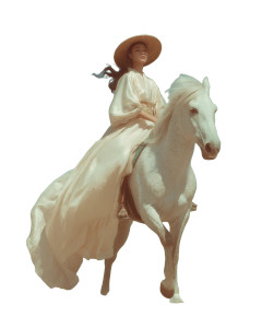 Elegant Kimono Rider Vinyl Car Decal Sticker – Waterproof & UV-Resistant 