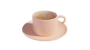 Ceramic Tea Cup Vinyl Car Decal Sticker – Waterproof & UV-Resistant 