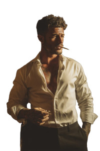 Confident Mafia Man V2 Vinyl Car Decal Sticker – Waterproof & UV-Resistant 