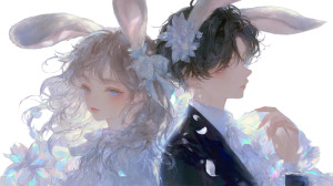 Anime Rabbit Couple Vinyl Car Decal Sticker – Waterproof & UV-Resistant  Anime Rabbit Couple Vinyl Car Decal Sticker – Waterproof & UV-Resistant