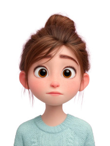 Cute Pixar Girl V2 Vinyl Car Decal Sticker – Waterproof & UV-Resistant 