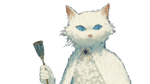 Majestic White Cat Vinyl Car Decal Sticker – Waterproof & UV-Resistant 