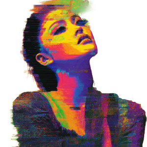 Glitched Attractive Woman Vinyl Car Decal Sticker – Waterproof & UV-Resistant 