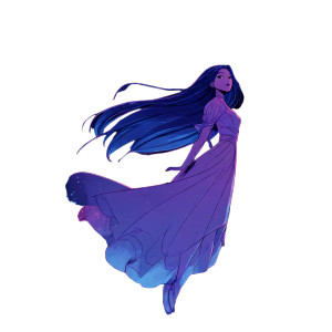 Cosmic Manga Muse Vinyl Car Decal Sticker – Waterproof & UV-Resistant 