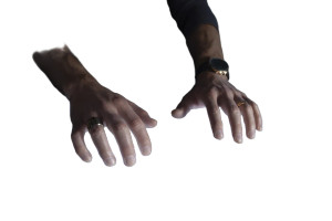 Futuristic Typing Man Vinyl Car Decal Sticker – Waterproof & UV-Resistant 