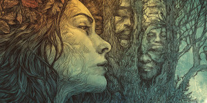 Ancestral Tree Woman Vinyl Car Decal Sticker – Waterproof & UV-Resistant 