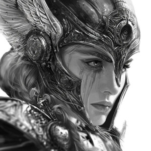 Valkyrie Portrait V4 Vinyl Car Decal Sticker – Waterproof & UV-Resistant 