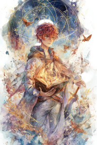 Starlit Scholar Vinyl Car Decal Sticker – Waterproof & UV-Resistant 