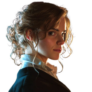Emma Watson Portrait V3 Vinyl Car Decal Sticker – Waterproof & UV-Resistant 