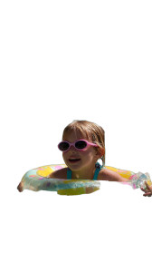 Kids In Pool Vinyl Car Decal Sticker – Waterproof & UV-Resistant 
