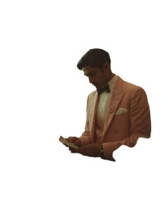 Classy Receptionist Boy Vinyl Car Decal Sticker – Waterproof & UV-Resistant 