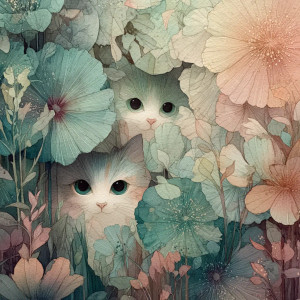 Kittens In Flowers Vinyl Car Decal Sticker – Waterproof & UV-Resistant Kittens In Flowers Vinyl Car Decal Sticker – Waterproof & UV-Resistant