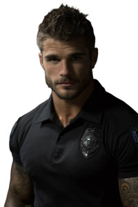 Police Officer Portrait V2 Vinyl Car Decal Sticker – Waterproof & UV-Resistant 