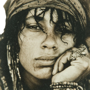 Pirate Model Portrait Vinyl Car Decal Sticker – Waterproof & UV-Resistant 