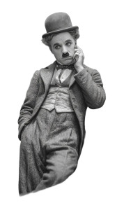 Chaplin With Iphone Vinyl Car Decal Sticker – Waterproof & UV-Resistant 