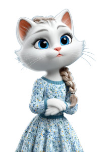 Whimsical Cat Character Vinyl Car Decal Sticker – Waterproof & UV-Resistant 