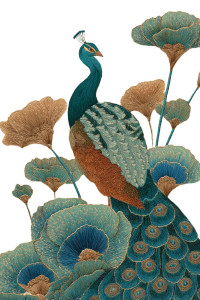 Art Deco Peacock Vinyl Car Decal Sticker – Waterproof & UV-Resistant Art Deco Peacock Vinyl Car Decal Sticker – Waterproof & UV-Resistant