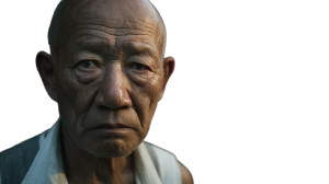 Depressed Old Man Vinyl Car Decal Sticker – Waterproof & UV-Resistant 