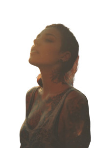 Tattooed Woman Portrait V4 Vinyl Car Decal Sticker – Waterproof & UV-Resistant 