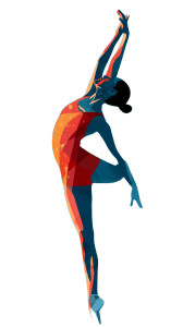 Dancing Athlete Poster Vinyl Car Decal Sticker – Waterproof & UV-Resistant 