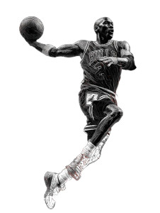 Jordan Dunk Sketch Vinyl Car Decal Sticker – Waterproof & UV-Resistant 