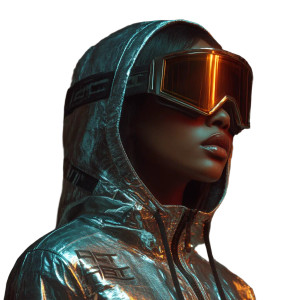 Futuristic Fashion Model V57 Vinyl Car Decal Sticker – Waterproof & UV-Resistant 