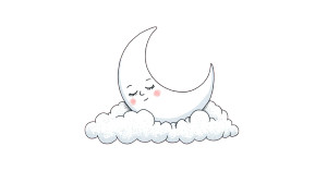 Sleeping Moon Vinyl Car Decal Sticker – Waterproof & UV-Resistant Sleeping Moon Vinyl Car Decal Sticker – Waterproof & UV-Resistant