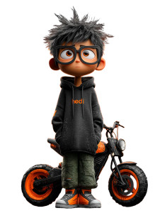 Cyberpunk Boy V5 Vinyl Car Decal Sticker – Waterproof & UV-Resistant 