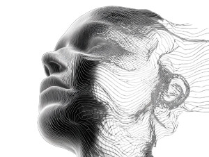 Wireframe Female Head Vinyl Car Decal Sticker – Waterproof & UV-Resistant Wireframe Female Head Vinyl Car Decal Sticker – Waterproof & UV-Resistant