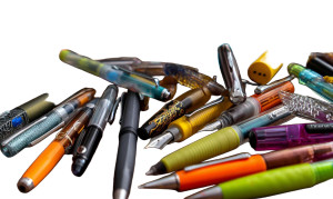 Scattered Pens V2 Vinyl Car Decal Sticker – Waterproof & UV-Resistant 