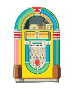 Vintage Jukebox Illustration Vinyl Car Decal Sticker – Waterproof & UV-Resistant Vintage Jukebox Illustration Vinyl Car Decal Sticker – Waterproof & UV-Resistant