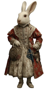 White Rabbit Wonderland V2 Vinyl Car Decal Sticker – Waterproof & UV-Resistant 